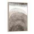Obraz w ramie 80x120 - Przenikające Kształty - rozmyte cienie, abstrakcja - rama drewno