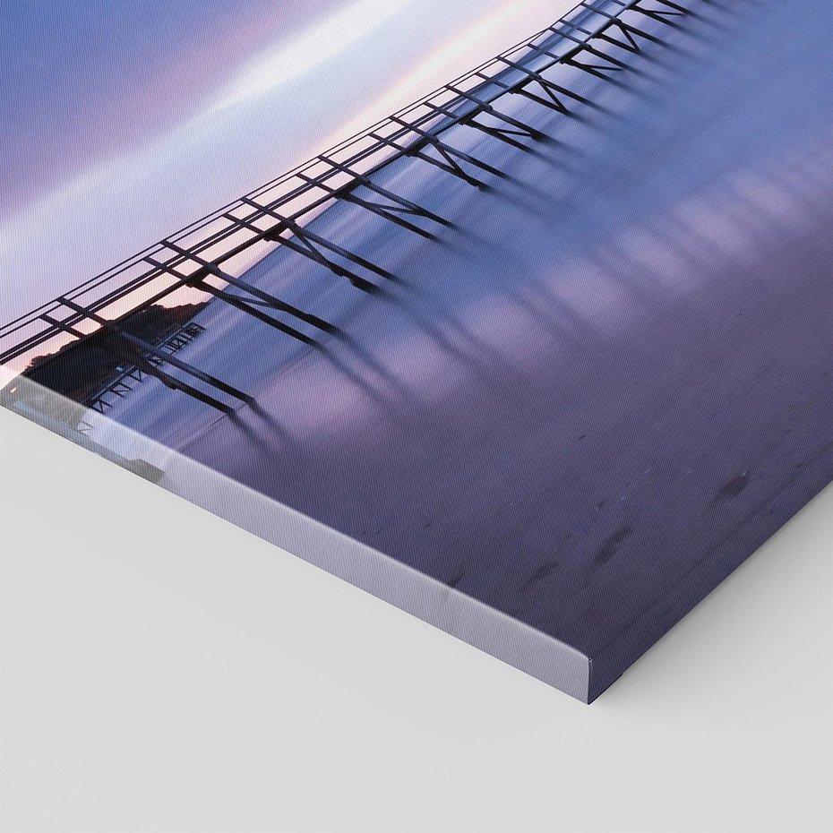 Obraz na płótnie 100x70 - Romantyczne molo nad morzem - molo, morze