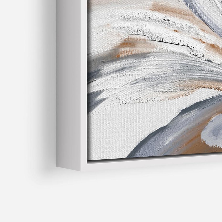 Obraz w ramie 100x70 - Olejne kwiaty - wyraz emocji - kwiaty, malowane - rama biała