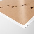 Plakat bez ramy 21x30 - Ślady Stóp na Plaży: Spacer nad Morzem - plaża, ślady stóp na piasku