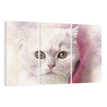 Obraz na płótnie 120x80 - Kot w abstrakcyjnym świetle - kot, abstrakcja