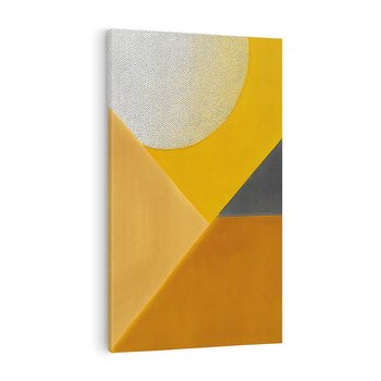 Obraz na płótnie 80x120 - Harmonia migoczących ognisk - intensywne ciepłe kolory, słoneczny żółty