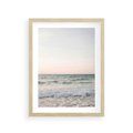Plakat w ramie 30x40 - Morze i Fale - morze, fale - rama drewno