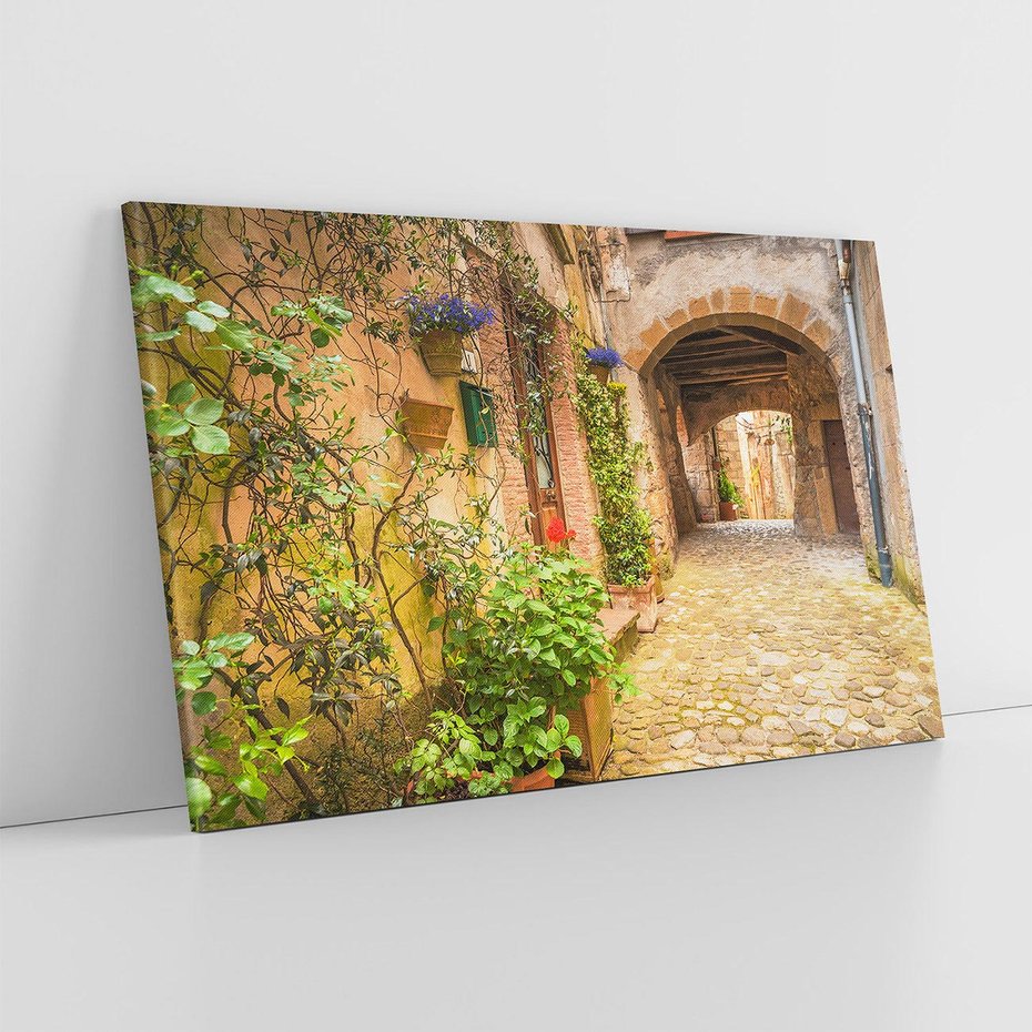 Obraz na płótnie 120x80 - tajemnicze przejście - uliczka, miasto