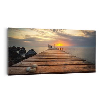 Obraz na płótnie 120x60 - Molo nad bułgarskim morzem - Bułgaria, molo