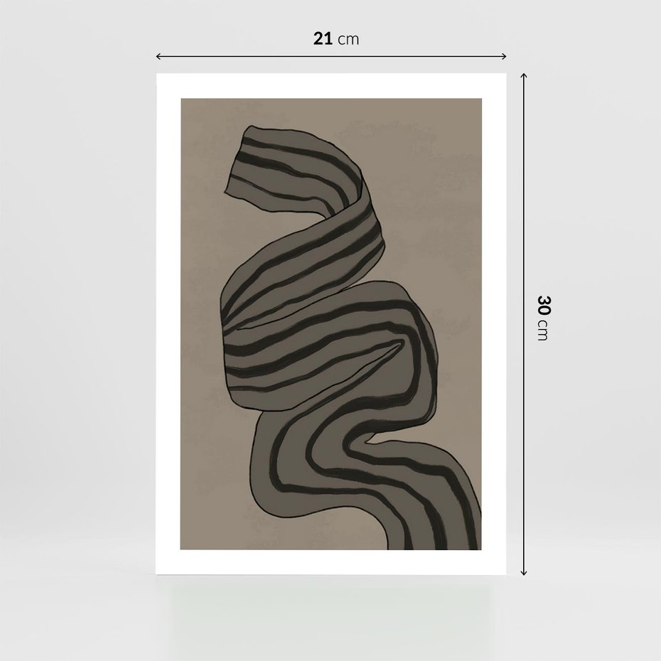 Plakat bez ramy 21x30 - Niezwykłe Przesilenia - nowoczesna geometryczna sztuka, loftowe wnętrze