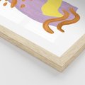 Plakat w ramie 50x70 - Kolorowe Pastelowe Spektrum - akwarela, minimalizm - rama drewno