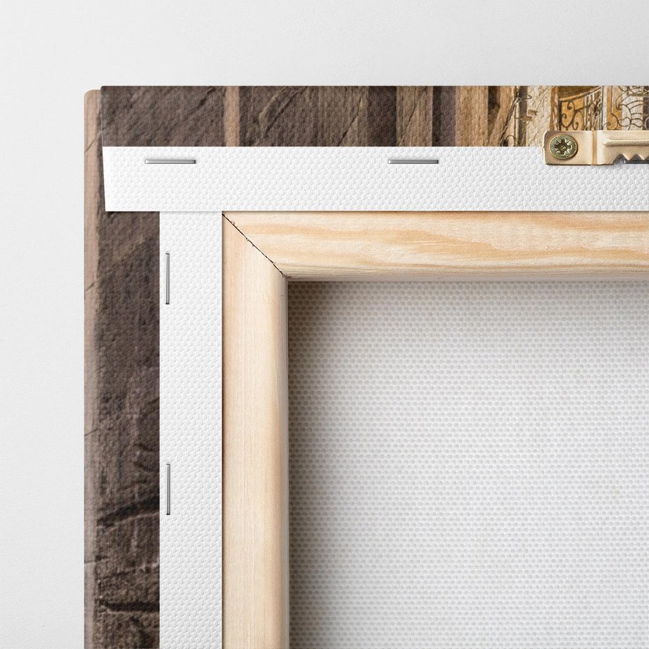 Obraz na płótnie 80x120 - Perspektywa Uliczki - uliczka, perspektywa