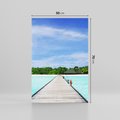 Obraz na płótnie 50x70 - Idylliczne molo na wyspie - plaża, molo