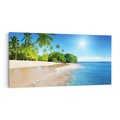 Obraz na płótnie 120x60 - Rajskie plaże Karaibów - Karaiby, plaża
