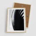 Plakat w ramie 50x70 - Awangarda w Kontraście - architektura, nowoczesne formy - rama drewno