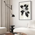 Plakat bez ramy 40x50 - Spojrzenie w kształty kwiatów - kwiaty magnolii, minimalizm