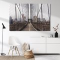 Obraz na płótnie 70x50 - Nowoczesna Linia - most, nowoczesna