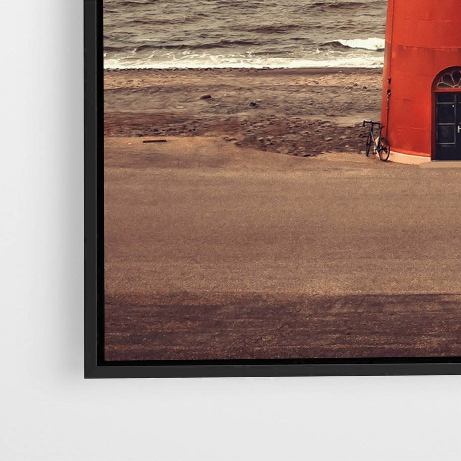 Obraz w ramie 50x70 - Retro Urok Morza - fotografia w stylu retro, vintage - rama czarna