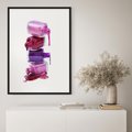 Plakat bez ramy 21x30 - Kolorowe Paznokcie - lakiery, do paznokci