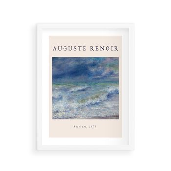 Plakat w ramie 40x50 - Auguste Renoir: Plakat z Pięknem Morza - auguste renoir, reprodukcja - rama biała