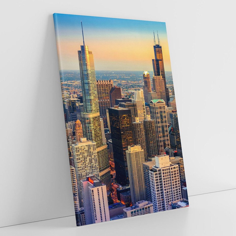 Obraz na płótnie 50x70 - Wieżowce Nowego Jorku - Manhattan, wieżowce