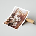 Plakat bez ramy 30x40 - Boho Styl z Suchymi Trawami - suche trawy, bogo styl