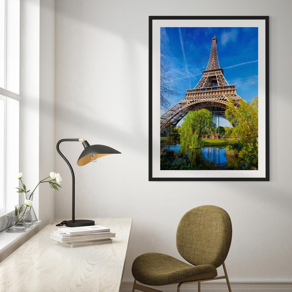 Plakat bez ramy 40x50 - Wieża Eiffla w Paryżu - Eiffla, Paryż