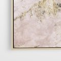 Obraz w ramie 70x50 - Piękno w Szczegółach - marmur, złoto - rama drewno