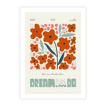 Plakat bez ramy 21x30 - Abstrakcyjne Spektrum - kwiaty, abstrakcja