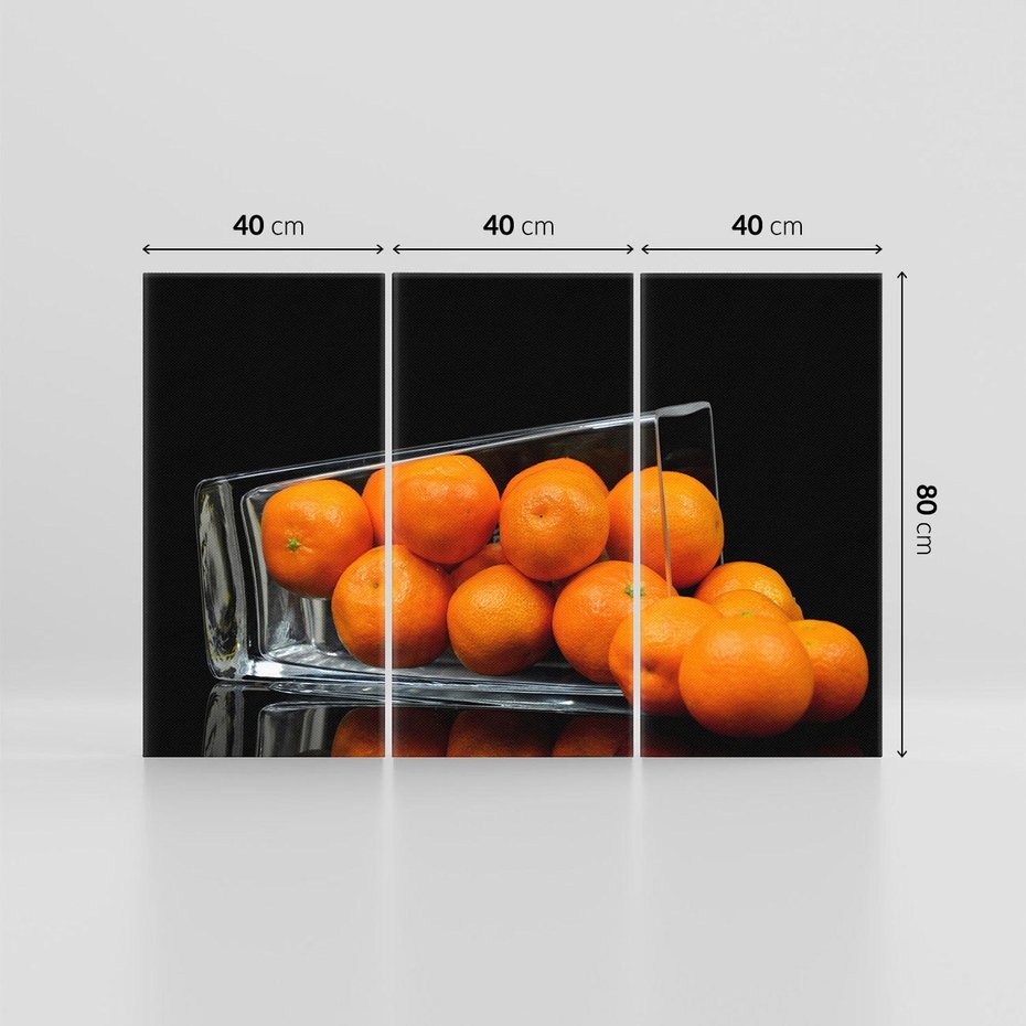 Obraz na płótnie 120x80 - Mandarynki Owoce - mandarynki, owoce