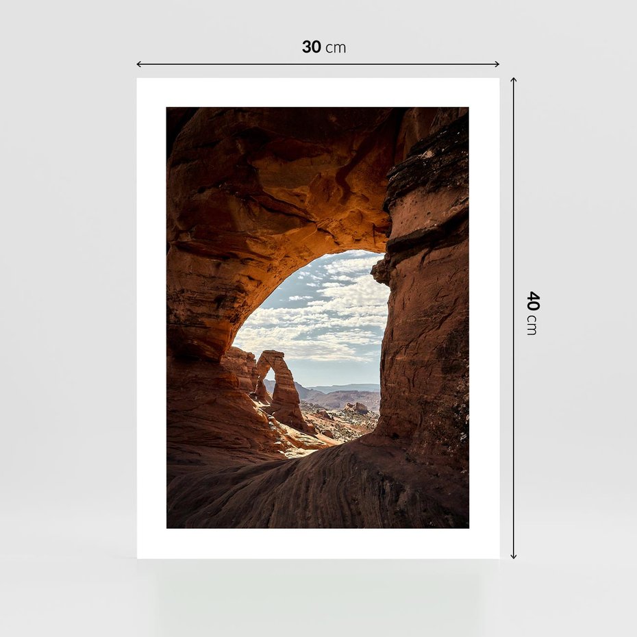Plakat bez ramy 30x40 - Magia pustynnego kanionu - pustynia, kanion