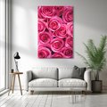 Obraz na płótnie 80x120 - Romantyczne róże w pełnym rozkwicie - róże, kwiaty