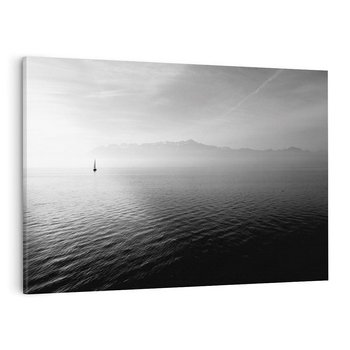 Obraz na płótnie 70x50 - Łódka na morzu - łódka, morze