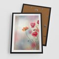 Plakat w ramie 50x70 - Urok natury - kwiaty, akwarela - rama czarna