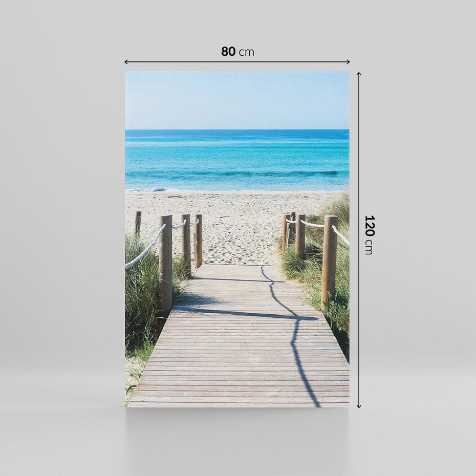 Obraz na płótnie 80x120 - Żywa Natura - plaża, morze