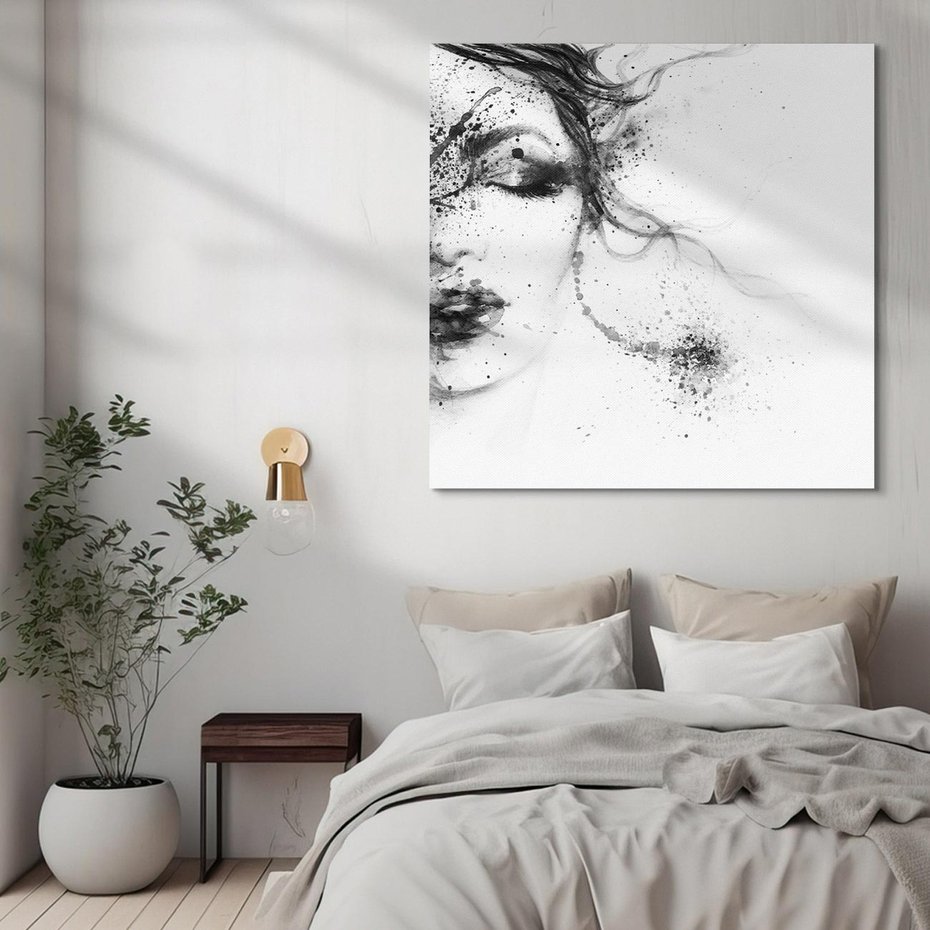 Obraz na płótnie 40x40 - Eksplozja Kolorów - akwarela, abstrakcja