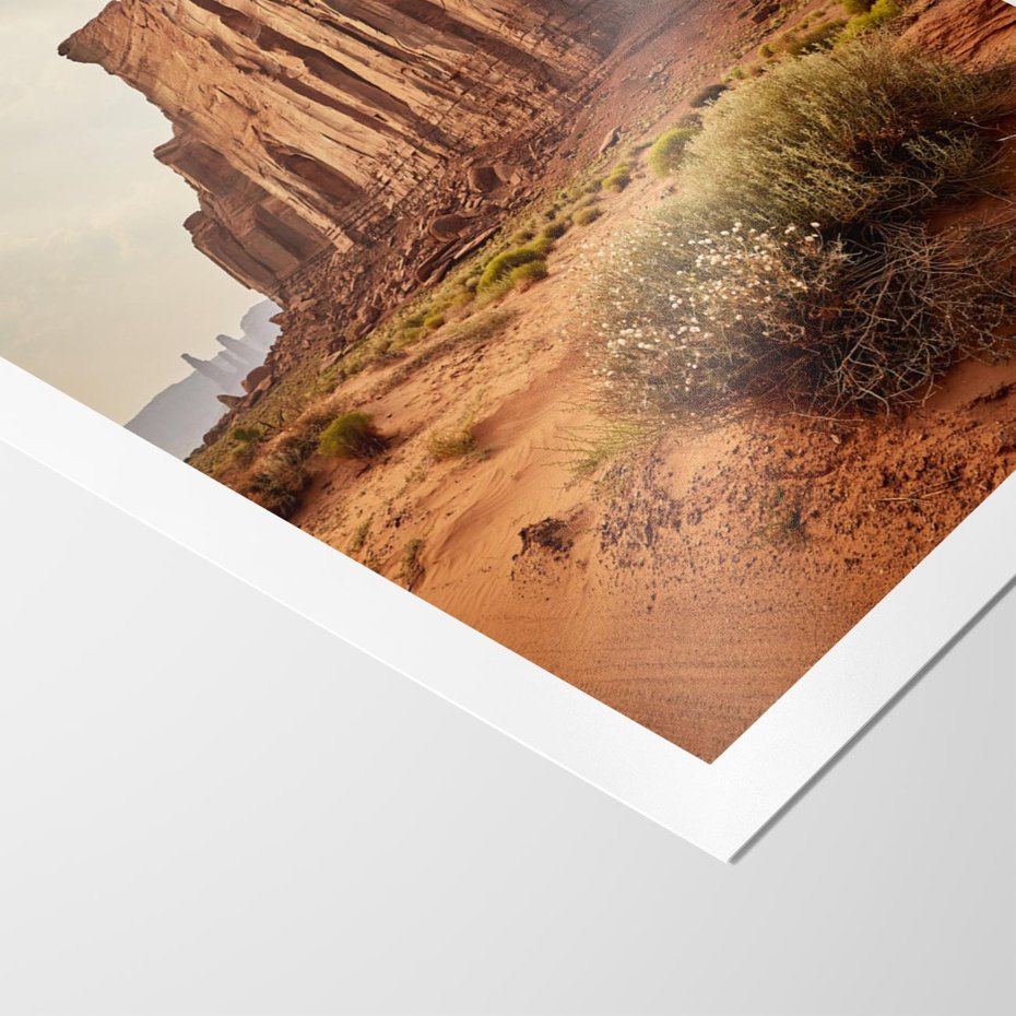 Plakat bez ramy 50x70 - Pejzaż pustynnego kanionu - pustynia, kanion