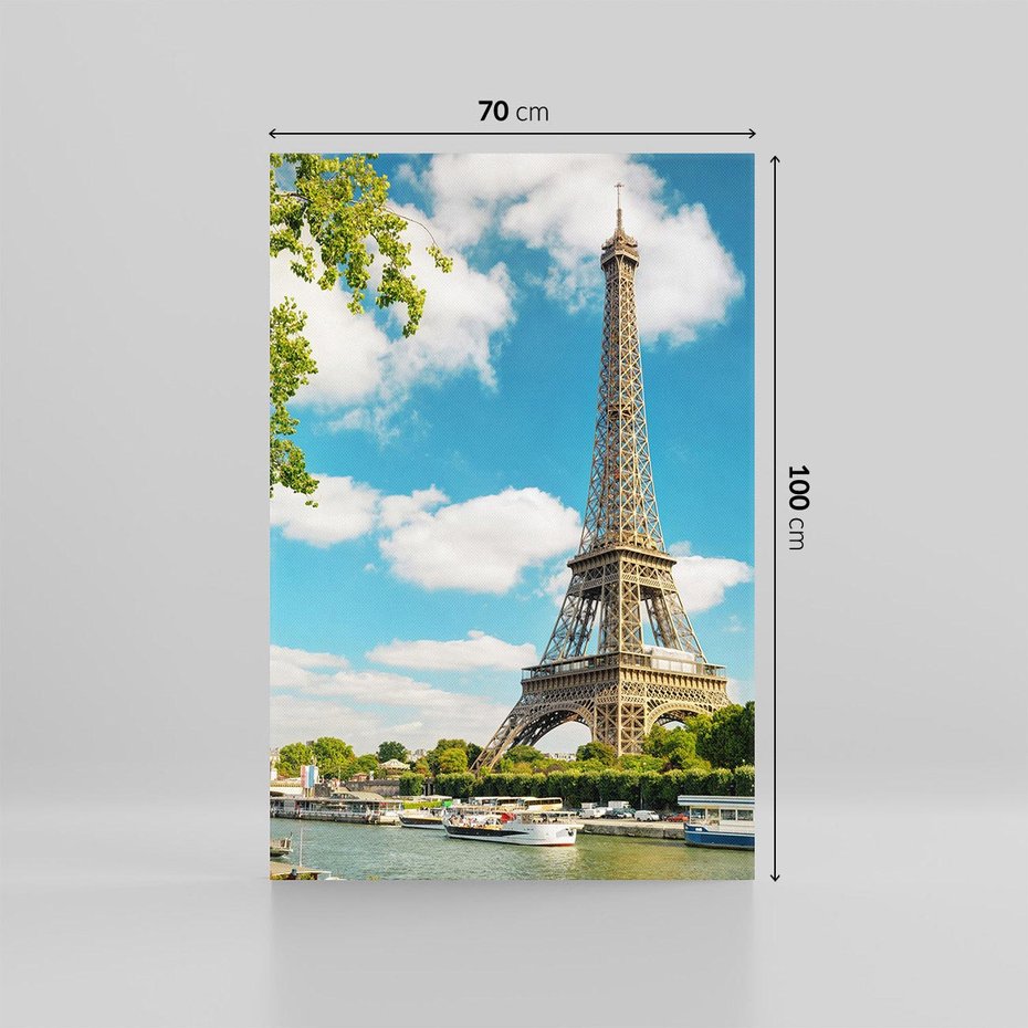 Obraz na płótnie 70x100 - Paryż Eiffla - Paryż, Eiffla