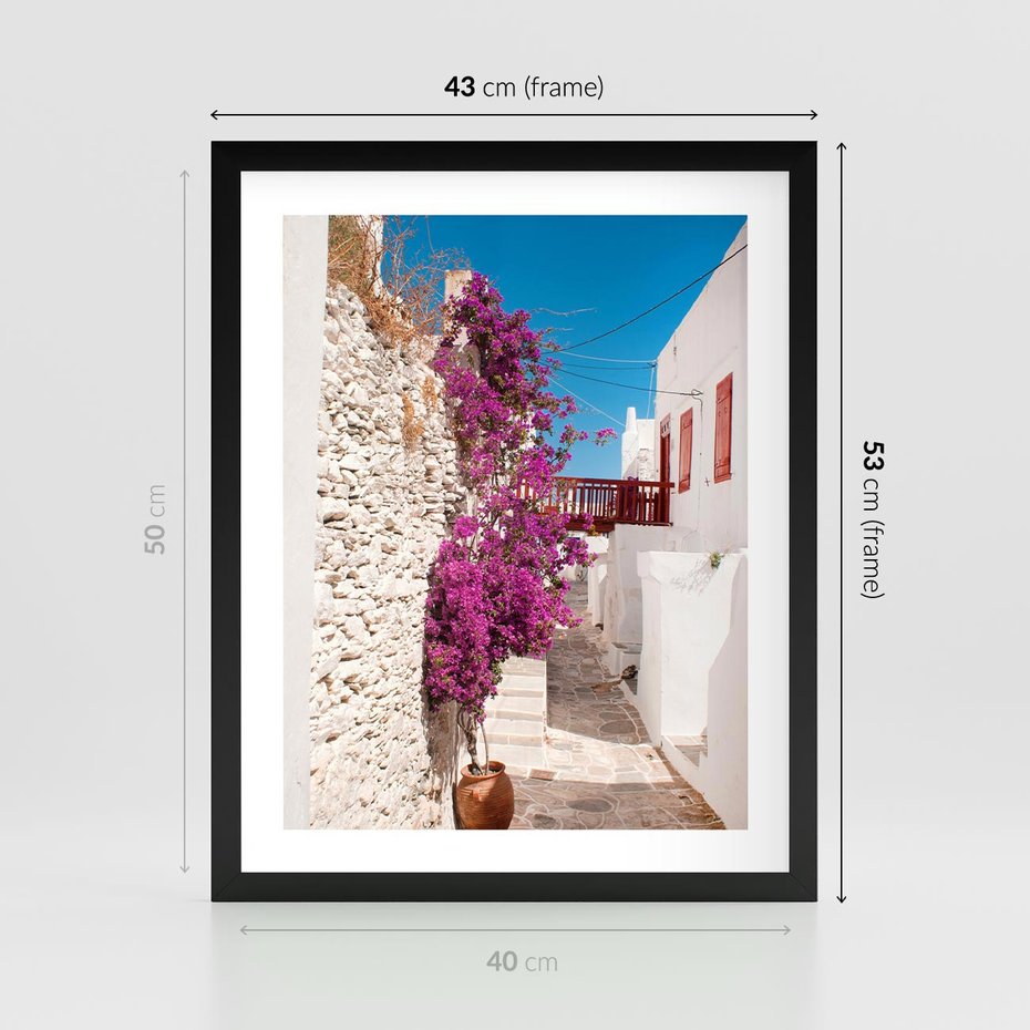 Plakat w ramie 40x50 - Chorwackie Wakacje - Chorwacja, wakacje - rama czarna
