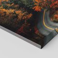 Obraz na płótnie 80x80 - Jesienne Podróżowanie - fotografia, jesień