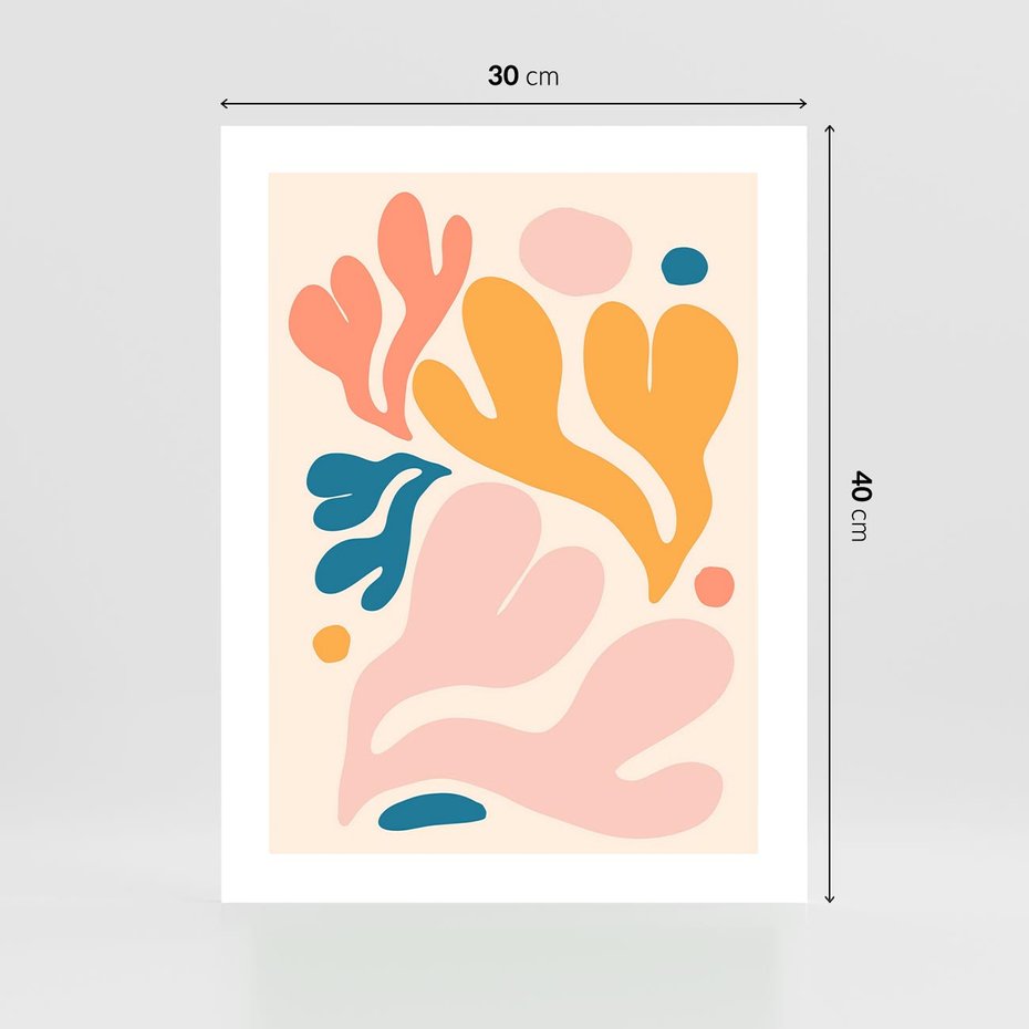 Plakat bez ramy 30x40 - Granice Inspiracji - abstrakcyjne dziwne formy, nowoczesny plakat