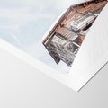 Plakat bez ramy 30x40 - Spokój Górskiej Zimy - chatka w górach, domek górski