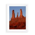 Plakat w ramie 50x70 - Wielki Kanion - majestat pustyni - Wielki Kanion, pustynia - rama biała