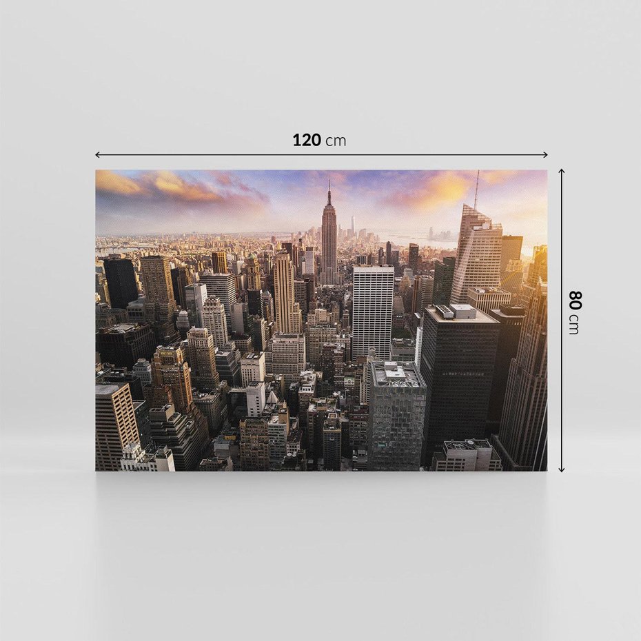 Obraz na płótnie 120x80 - Pulsujące serce USA - NY, Nowy Jork