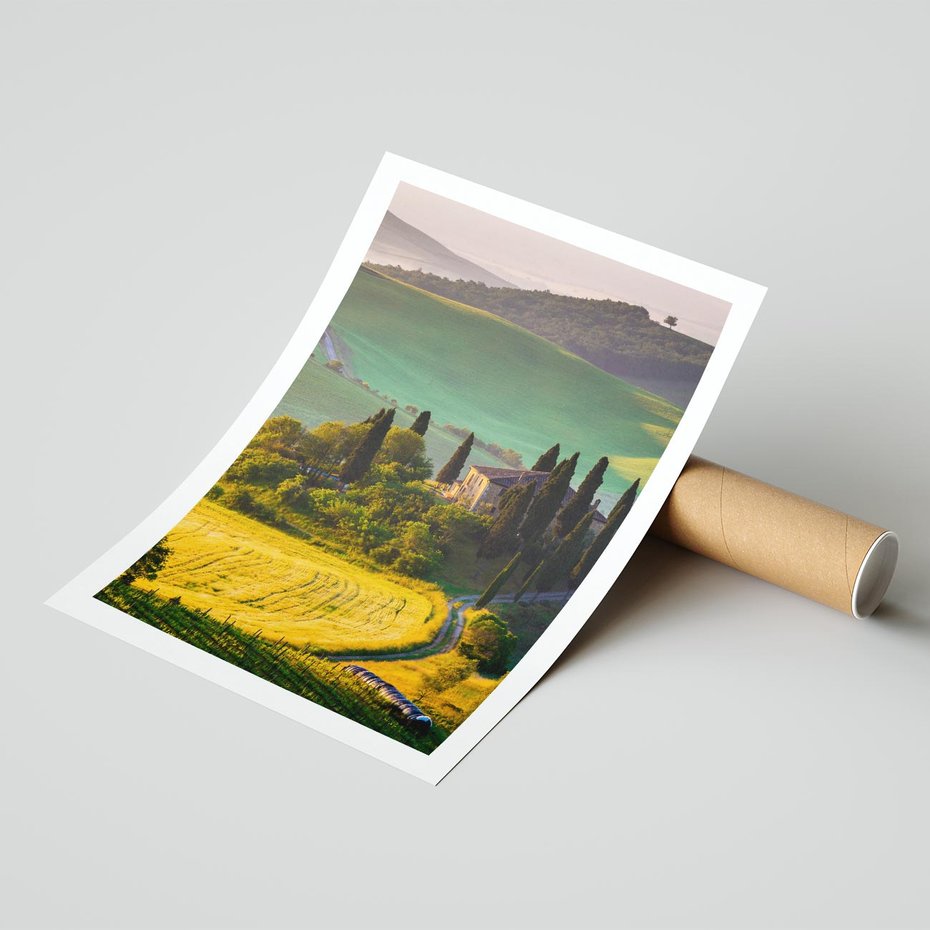 Plakat bez ramy 21x30 - Pejzaż w perspektywie - pejzaż, perspektywa