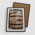 Plakat w ramie 50x70 - Rustykalna Whisky - beczka whiskey, jack daniel's - rama czarna