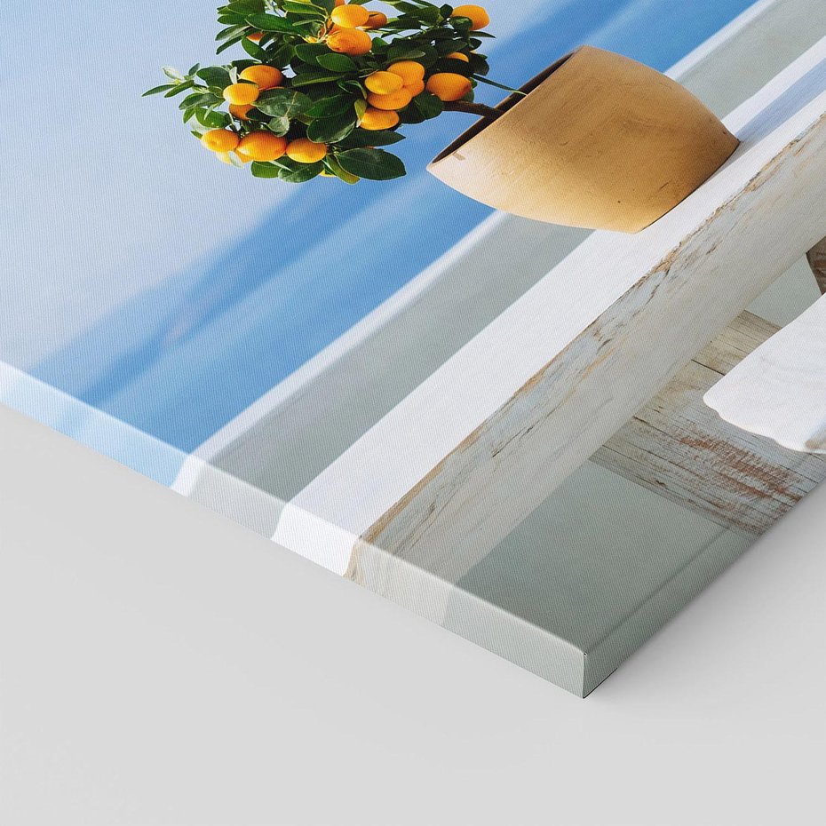 Obraz na płótnie 30x30 - Uroki Santorini - Santorini, Grecja