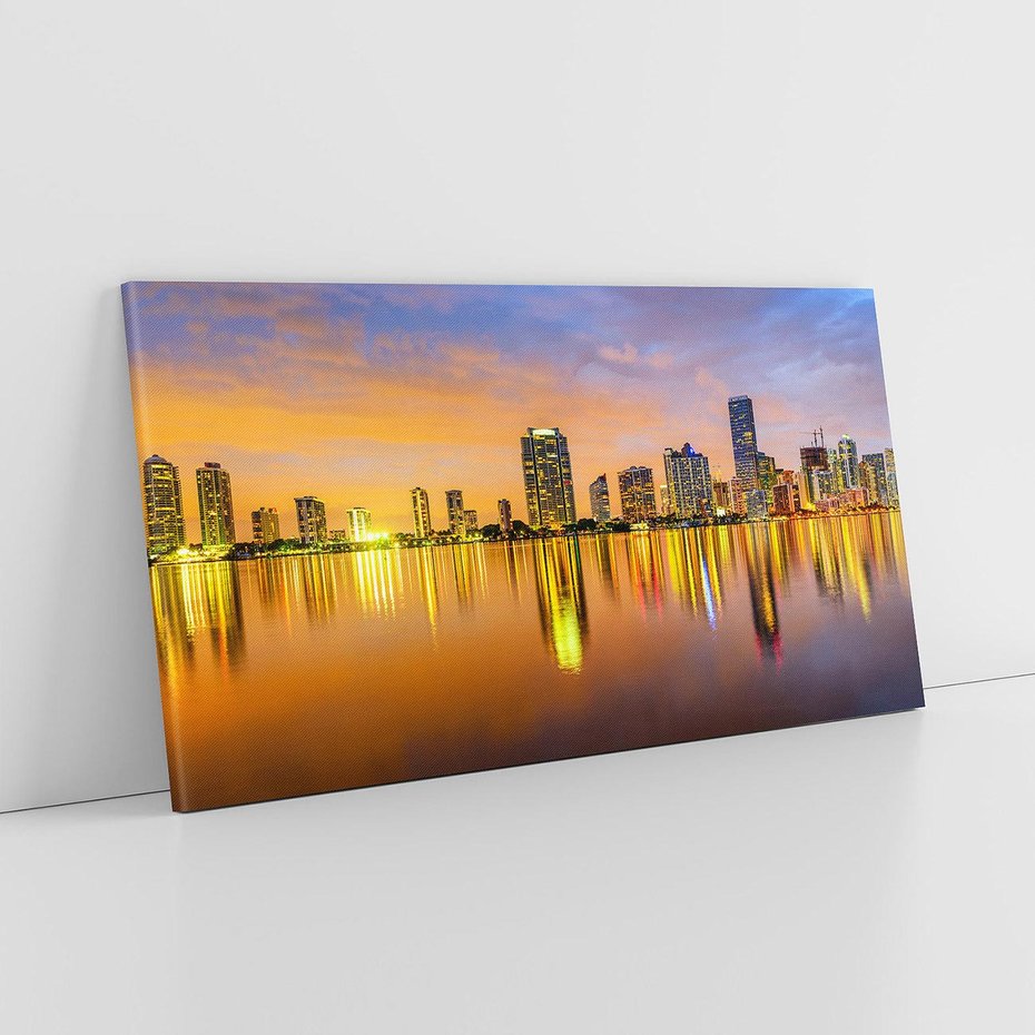 Obraz na płótnie 100x50 - miasto świateł - Miami, Floryda