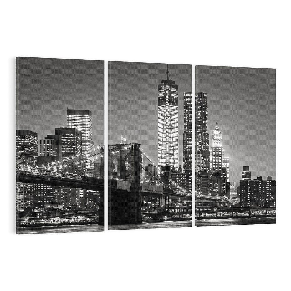 Obraz na płótnie 120x80 - Most nad Manhattańskim Skarbem - most, Nowy Jork