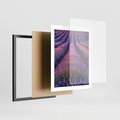 Plakat w ramie 40x50 - Pole Lawendy w Pełnej Krasie - pole lawendy, kompozycja - rama czarna