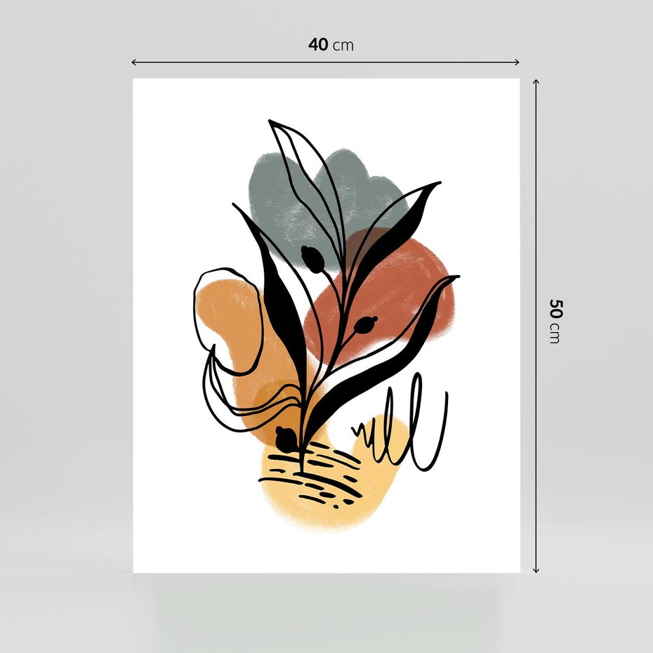 Plakat bez ramy 40x50 - Rozkwitające Abstrakcje - abstrakcja, sztuka nowoczesna