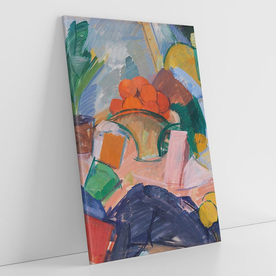 Obraz na płótnie 50x70 - "Martwa natura z pomarańczami w koszyku" Edvard Weie - Reprodukcja - reprodukcja, obraz na płótnie