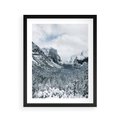 Plakat w ramie 40x50 - Góry Śnieżnej Krainy - góry, szczyty - rama czarna