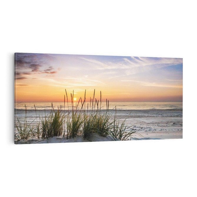 Obraz na płótnie 100x50 - Idylla nad Morzem - plaża, morze